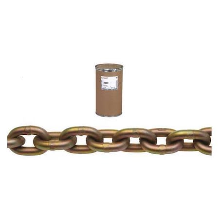 1/4" Grade 70 Transport Chain, Yellow Chromate, 800' per Drum