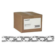 No. 4 Straight Link Machine Chain, Zinc Plated, 100' per Carton