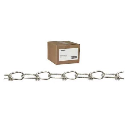 No 1 Double Loop (Inco) Chain, Zinc Plated, 100' per Carton