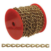 No. 200 Hobby/Craft Twist Chain, Brass Plated, 49' per Reel