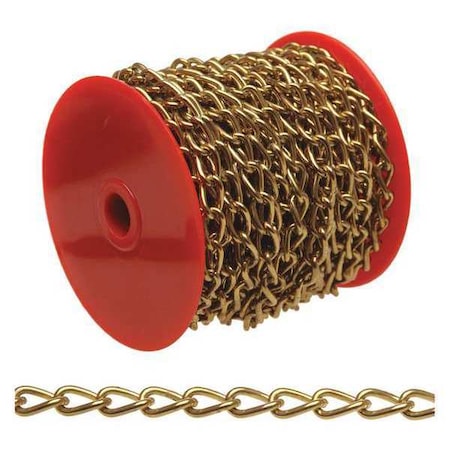 No. 90 Hobby/Craft Twist Chain, Nickel Plated, 82' per Reel