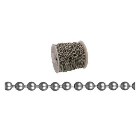 No. 36 Hobby/Craft Ball Chain, Chrome Plated, 164' per Reel