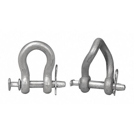 7/8" Twisted Clevis, Short Body, Forged, Electro-Galvanized