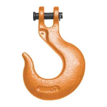 3/4" Alloy Clevis Grab Hook, Forged Alloy, Painted Orange