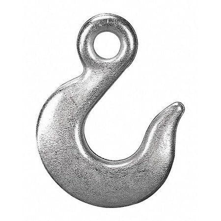 3/8" Eye Slip Hook, Grade 43, Zinc Plated