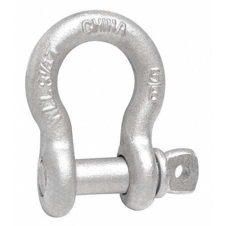 7/8" Anchor Shackle, Screw Pin, Hot Galvanized
