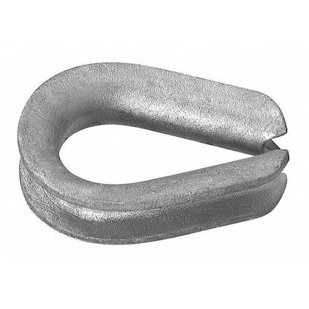 1/4" Heavy Wire Rope Thimble, Galvanized