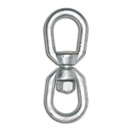 3/8" Eye & Eye Swivel, Forged, Galvanized