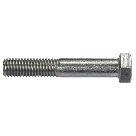 18-8, 3/4" Hex Head Cap Screw, Plain Stainless Steel, 8 in L