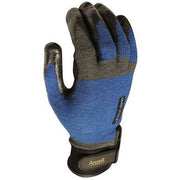 Cut-Resistant Coated Gloves, Cut Level A4 ,Dipped ,Nitrile ,Sandy ,10 1 PR