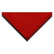 Entrance Mat, Nylon, 3/8 in Thick, Red, 3 ft W x 5 ft L