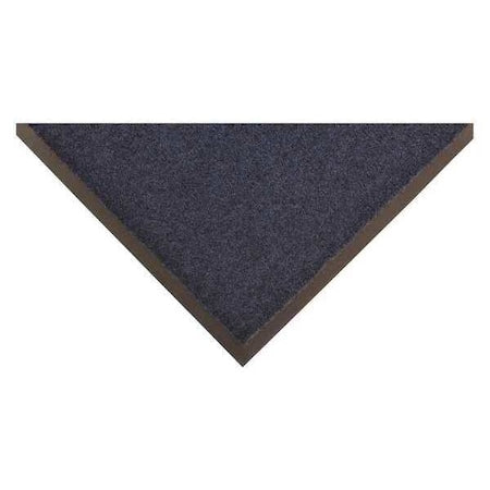 Entrance Mat, Nylon, 3/8 in Thick, Navy Blue, 4 ft W x 6 ft L