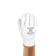Electrical-Insulating Glove Protectors, Goatskin, 10" Length, Gray, Size 11