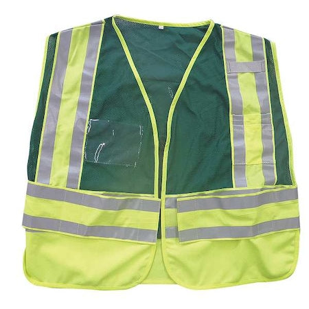 2XL/4XL Public Safety Reflective Vest, Lime