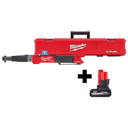 M12 FUEL 3/8" Digital Torque Wrench w/ ONE-KEY + M12 HIGH OUTPUT XC5.0 Battery Pack
