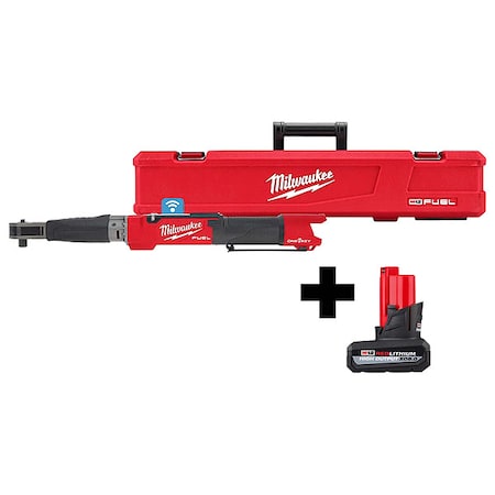 M12 FUEL 1/2" Digital Torque Wrench w/ ONE-KEY + M12 HIGH OUTPUT XC5.0 Battery Pack