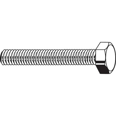 Grade 8, 5/16"-18 Hex Head Cap Screw, Zinc Yellow Steel, 5/8 in L, 100 PK