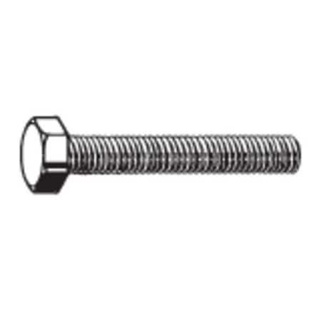 18-8, 3/8"-24 Hex Head Cap Screw, Plain Stainless Steel, 1-1/4 in L, 50 PK