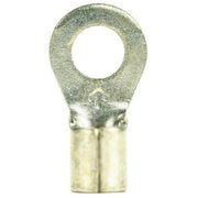 Ring Terminal, #10 Stud Size, 10 AWG, 600 V, Bare Insulated, Bare, Crimp Termination Only, 50 PK