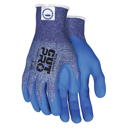 Cut Resistant Coated Gloves, Cut Level A3 ,Dipped ,Water-Based Polyurethane,Nitrile ,Smooth ,M 1 PR