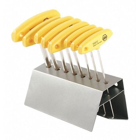 8 Piece SAE T-Shape Hex Key Set, 33484