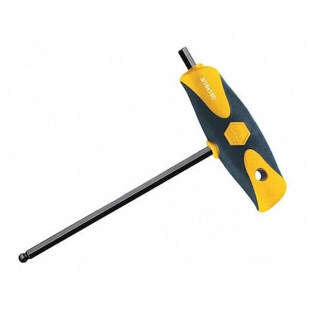 SAE T-Handle Ball Hex Key Hex Key, 3/8" Tip Size
