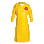 Apron, Polyethylene Coated High Density Polyethylene, Yellow, 52", Universal