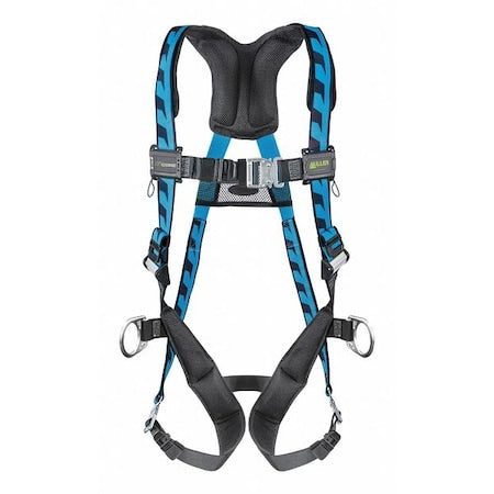 AirCore Full Body Harness, Quick Connect Buckles, Polyester, Blue, Size 2XL/3XL