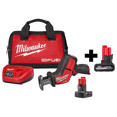 M12 FUEL HACKZALL Recip Saw Kit + M12 HIGH OUTPUT XC5.0 Battery Pack