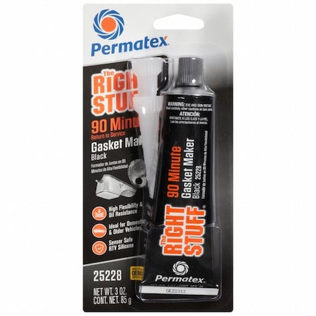 Gasket Sealant,3 oz,Black