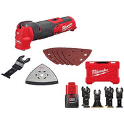 M12 FUEL Oscillating Multi-Tool + OPEN-LOK Multi-Tool Blade Variety Kit 6PC + M12 CP2.0 Battery