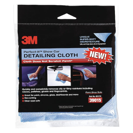 Auto Detailing Cloth, Blue, 6PK