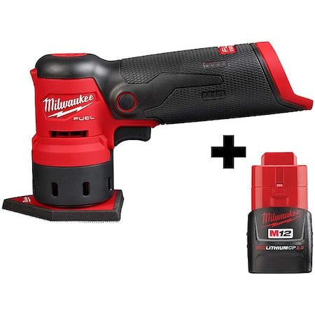 M12 FUEL Orbital Detail Sander + M12 CP2.0 Battery