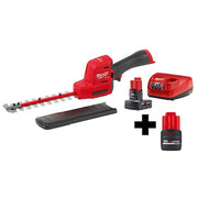 Cordless Battery-Powered Hedge Trimmer Kit, Double-Sided 8 in L Blade, 12 V Electric, 12 V