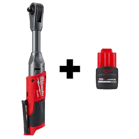 M12 FUEL 3/8" Extended Reach Ratchet + M12 HIGH OUTPUT CP2.5 Battery Pack