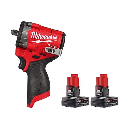 M12 FUEL 3/8" Impact Wrench + Battery2PK