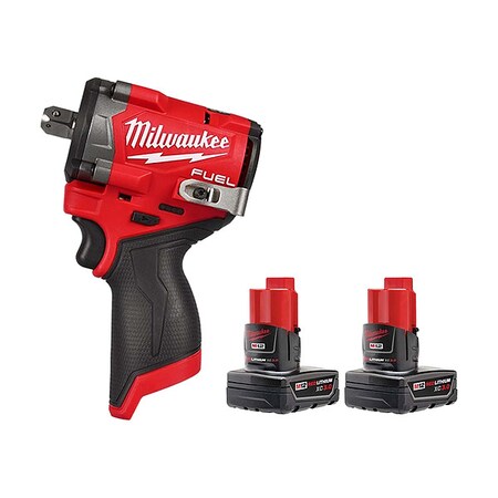 M12 FUEL 1/2" Impact Wrench + Battery2PK