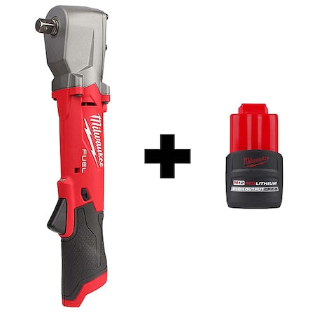 M12 FUEL 1/2" Right Angle Impact Wrench w/ Pin Detent + M12 CP2.5 Battery