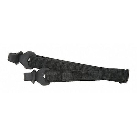 Eyeglass Elastic Strap Black, Black, 4 in Length, Rubber, Loop Attachment