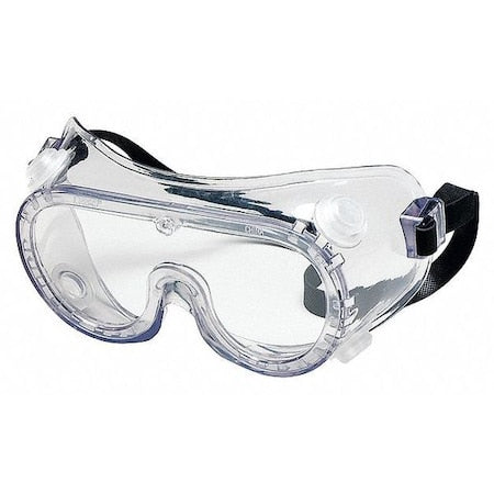 Safety Goggles, Clear Lens, Uncoated, Indirect Vented, Rubber Strap, Dielectric, 22 Series