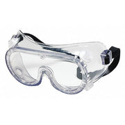 Safety Goggles, Clear Lens, UV-AF Anti-Fog, Indirect Vented, Rubber Strap, Dielectric, 22 Series