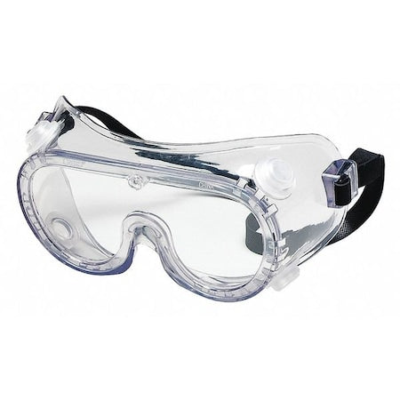 Safety Goggles, Clear Lens, UV-AF Anti-Fog, Indirect Vented, Rubber Strap, Dielectric, 22 Series