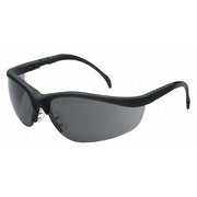 Klondike, Safety Glasses, Anti-Fog & Anti-Scratch, Gray Lens, Black Frame, Half-Frame