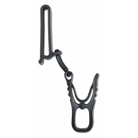 GloveHolderClips,Plastic,Black,6-1/2inL