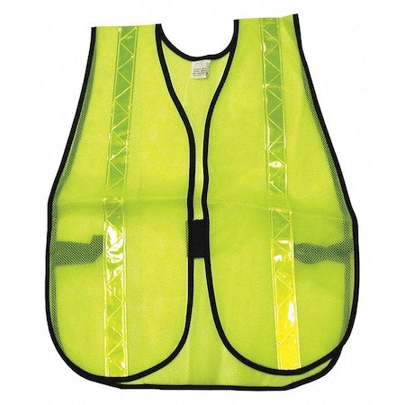 Poly Mesh Safety Vest 1 3 8 Lime Strip