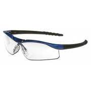 DL1, Safety Glasses, UV-AF Anti-Fog, TPR Lens, Blue Metallic Frame, Half Frame