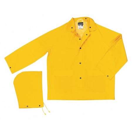 Classic .35Mm PVC Poly Jacket Yellow,4XL