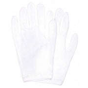 Reversible Inspection Gloves, Nylon, 8.5 in Length, Medium, White, Size S ,12 PK