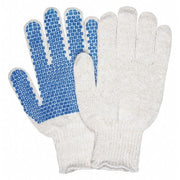 Knit Gloves, Blue, L, 12 PK
