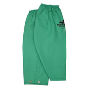 F R Fabric Welding Sleeves W Snap Wrist, Cotton, 18 in Length, Green, Straight Cuff